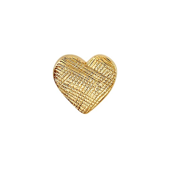 BVLA 14k Gold Florentine Heart 2.5mm Threadless End - Picture 1 of 3
